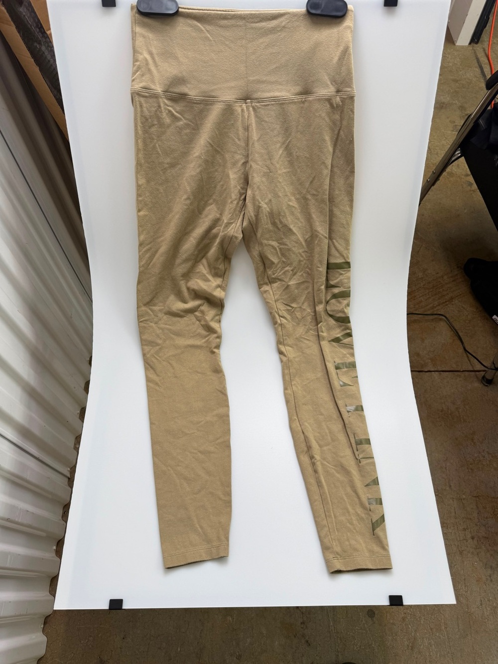 PINK Victoria's Secret Tan Logo Side-Leggings - Picture 1 of 2